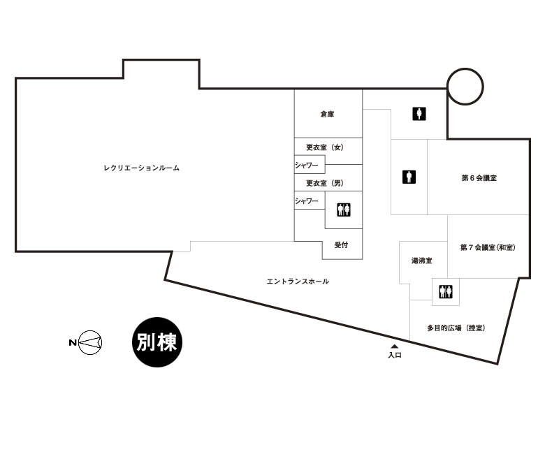 川崎市国際交流センター別棟図