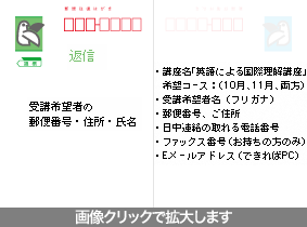 返信面の書き方